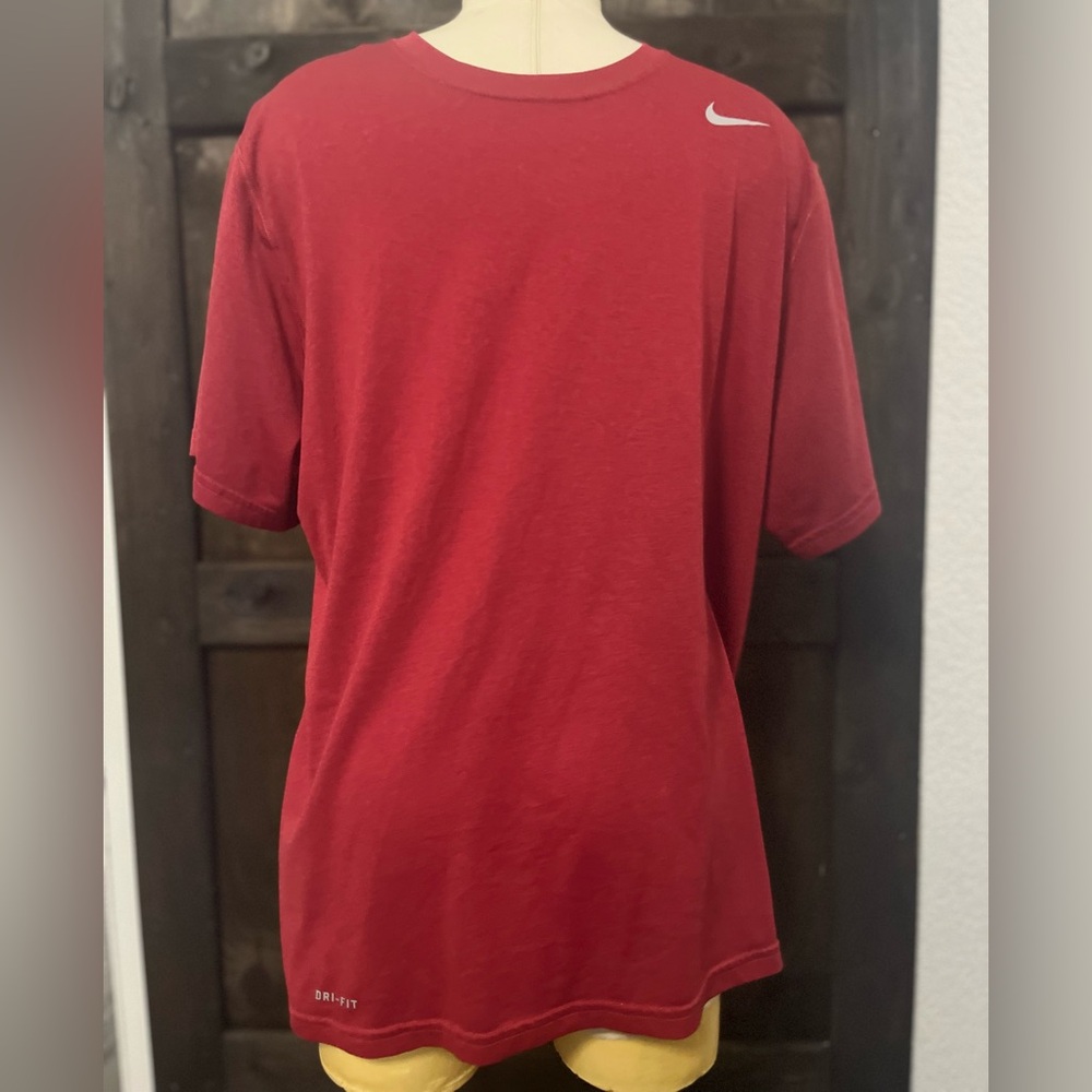 Nike Men's Red Dri-Fit Tee